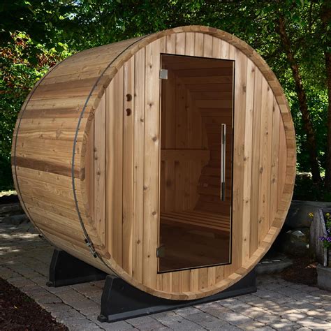 salem 2 person barrel sauna almost heaven saunas in 2020 barrel sauna tempered glass door