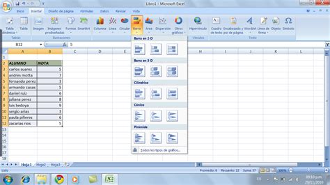 Microsoft Como Realizar Un Grafico De Barras O Pastel En Excel