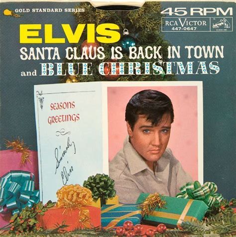 It was first recorded by doye o'dell in 1948. Lot Detail - Elvis Presley "Santa Claus Is Back In Town ...