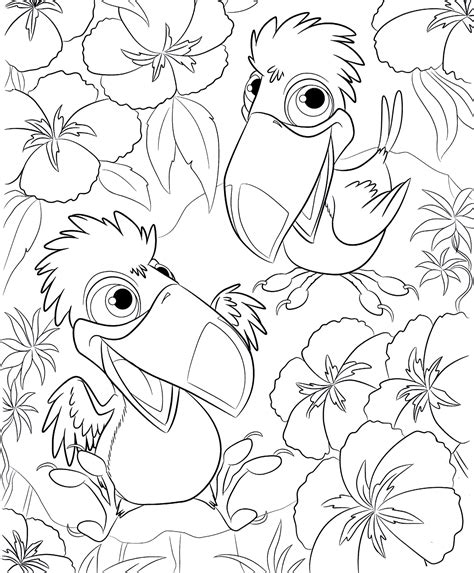 Print all of our coloring pages for free. Coloring page - Toucans