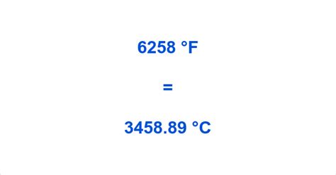 6258 Fahrenheit To Celsius What Is 6258 °f In °c
