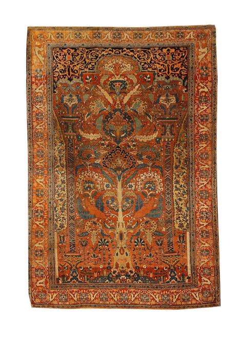 bonhams a sarouk prayer rug west persia circa 1890 6 ft 11 in x 4 ft 7 in 210 x 139 cm