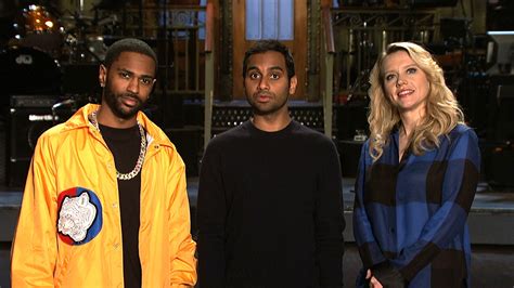 Watch Saturday Night Live Sneak Peek Aziz Hosts With Big Sean Medium Kate NBC Com