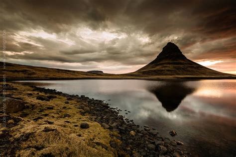 The Mesmerising Kirkjufell Mountain Reflected In The Water Of
