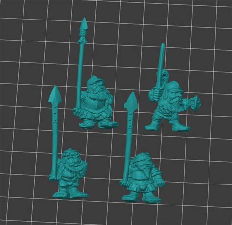 3d File Ffr Small Hairy Angry Gents Pointed Sticks・3d Print Design
