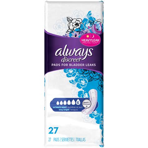 Always Discreet Always Discreet Incontinence Pads Ultimate Long