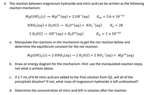 Wonderful Magnesium Hydroxide And Nitric Acid Balanced Equation Chemical For Zinc Sulfuric