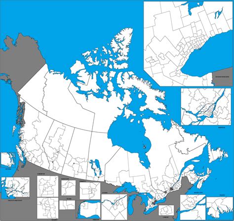 Canada Ridings Federal Electoral Districts Maps On