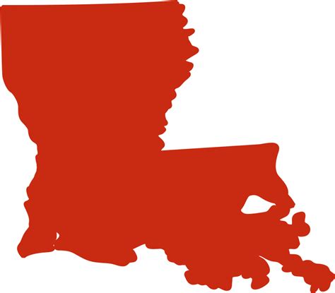 Louisiana Louisiana State Map Clipart Full Size Clipart 1088796