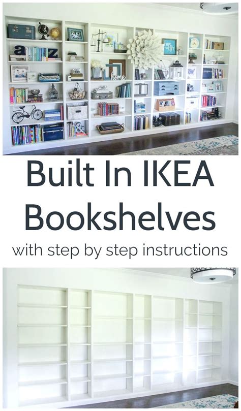 Ikea Billy Bookcase Built In Bookcase Office Bookshelves Cheap Home