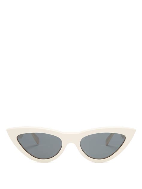 Cat Eye Acetate Sunglasses Celine Eyewear Matchesfashion Us Cat