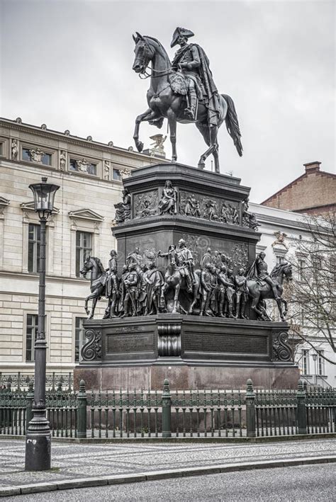 Equestrian Statue Frederick The Great In Berlin Germany Editorial Image