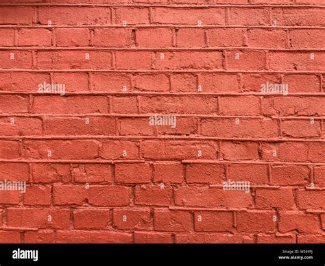 Red Paint Brick Wall Studio Photo Stock Photo Alamy