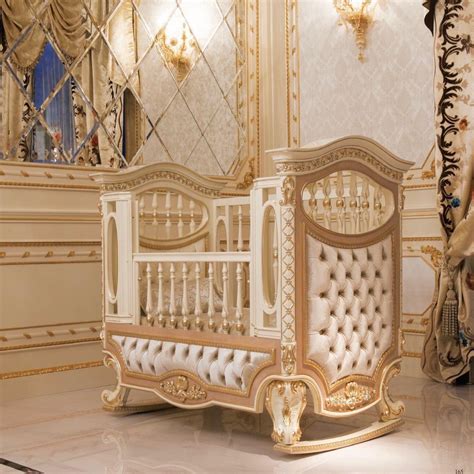 Royal Luxury Baby Bed Cama De Bebê Quartos Luxuosos Closet Com