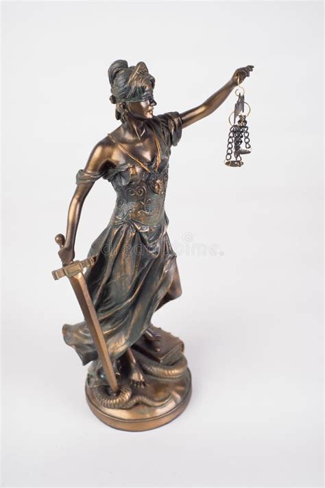 Lady Justice Statue Is The Greek Ancient Goddess Stock Image Image Of