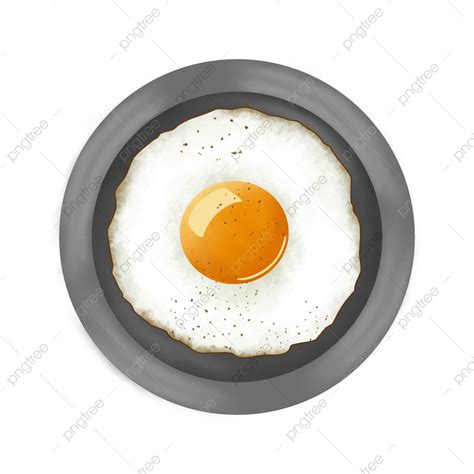 Gambar Ilustrasi Telur Goreng Di Atas Pinggan Muat Turun Percuma Png