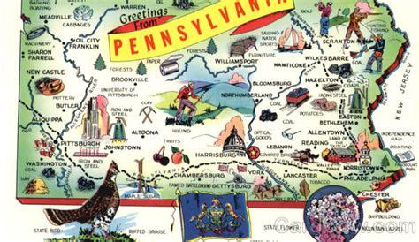 Pennsylvania Map Tourist