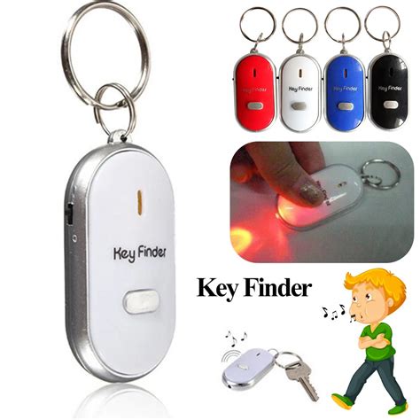 Whistle Key Finder Flashing Beeping Remote Control Lost Keyfinder