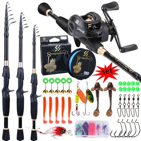 Sougayilang M Telescopic Casting Fishing Combo Portable