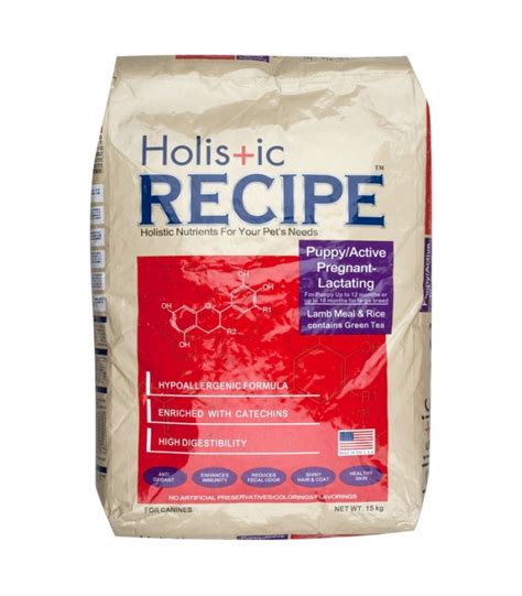 I serve my dogs 1/4 cup of this recipe and 1/4 cup kibble mixed at breakfast and again at dinner. Holistic Recipe Lamb & Rice Puppy 15kg Dog Dry Food - Pet ...