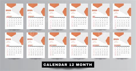 Classic Wall Calendar Template Design Vol 46 Vector Template Download