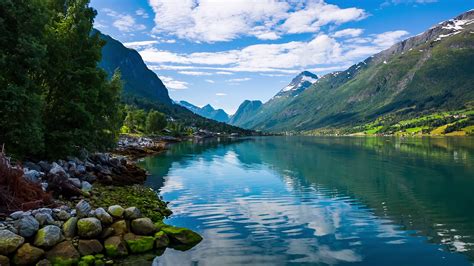 The opposite of this are artificial elements, like those manufactured by humans. Beautiful Nature Norway natural landscape. Stock Video ...