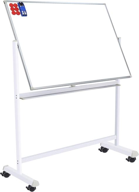 Mobile Whiteboard 36x48 Double Sided Magnetic Dry Erase Board Large