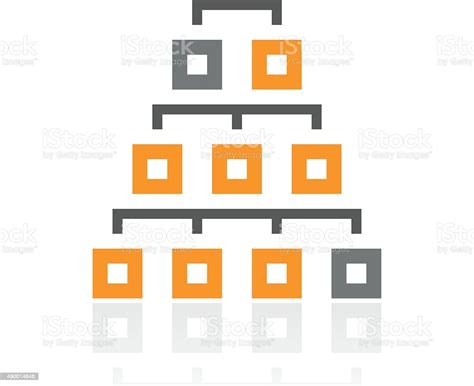 Organization Chart Icon On A White Background Pro Series Stock