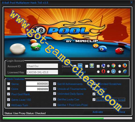 With these coins and cash the tool is available online, you don't have to download it from any source neither you have to download any software. Easy Cheats 8ballcheats.Win 8 Ball Pool Multiplayer Hack ...