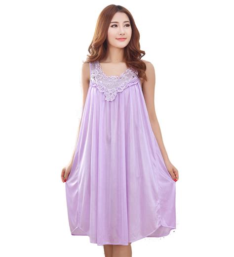 Buy Summer Long Silk Nightgown Nightdress For Women