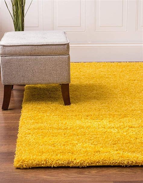 Super Area Rugs Solid Cozy Home Decor Shag Rug 3 3x 5 1 Yellow