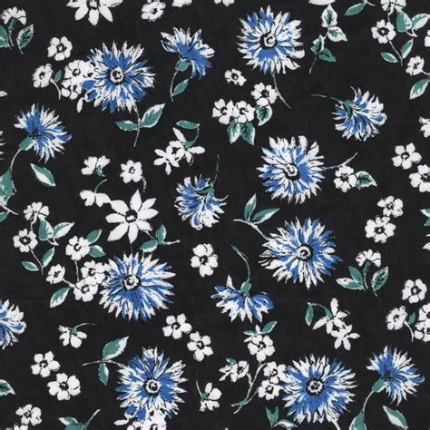 Shason Textile Craft Projects Poly Cotton Floral Print Fabric 3 Yards