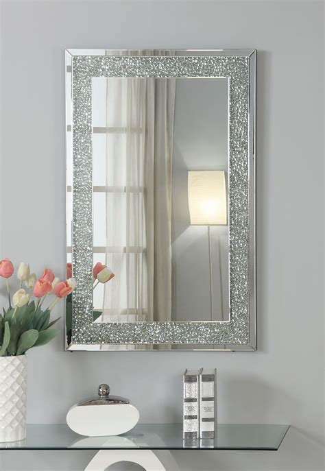 Perfect for making a big statement, brass rectangle frame encloses inset mirror adding depth, dimension and reflecting a warm glow. 1StopBedrooms.com | Mirror frame diy, Diy mirror frame ...