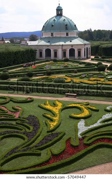 Flower Garden Castle Kromeriz Czech Republic Stock Photo 57049447