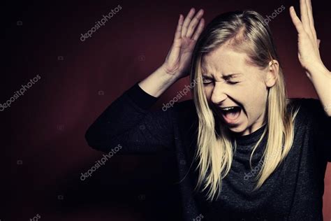 Girl Screams Pain Telegraph