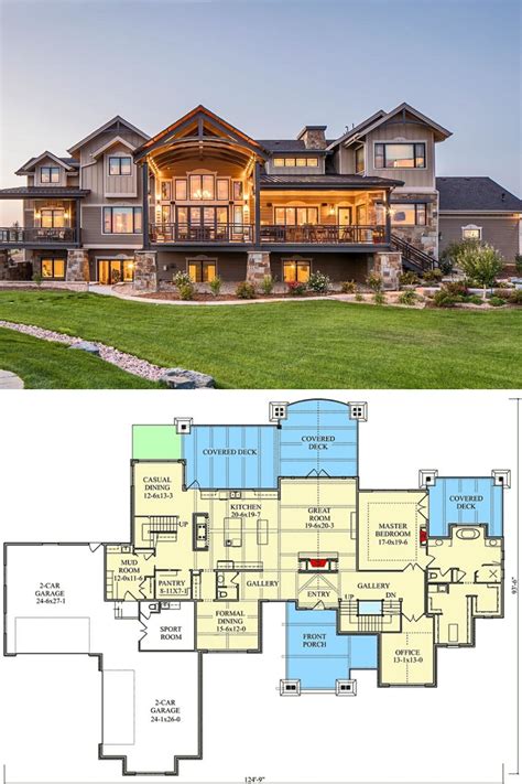 Two story house plans with master bedroom on first floor. 4-Bedroom Two-Story Mountain Home with First Floor Primary ...