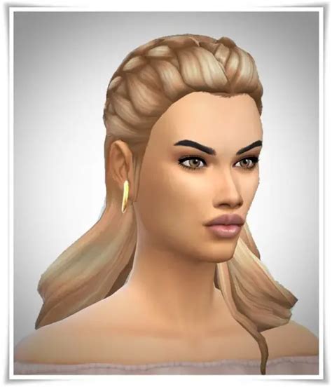 Birksches Sims Blog Longhair Braided Fore Head Sims 4 Hairs