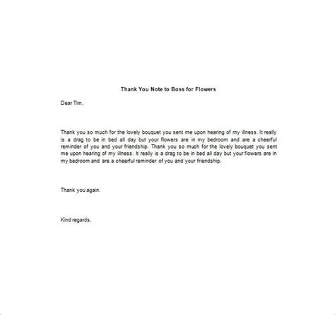 Sample Thank You Note To Your Boss For Bonus The Document Template