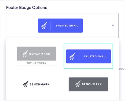 Email Footer Options