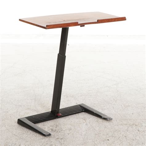 Levenger For Herman Miller Metal And Cherry Top Scooter Stand Laptop