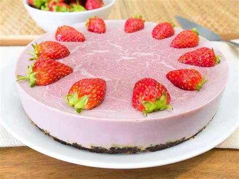 Vegan Strawberry Cheese Cake Gluten Free And High In