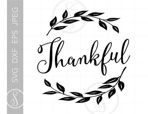 Thankful SVG / Thankful SVG Clipart / Thankful Cut File for - Etsy España
