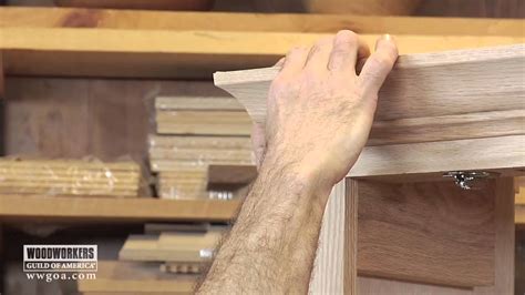 Adding molding above the sink molding crownmolding whitekitchen. Woodworking DIY Project - Installing Crown Molding on a ...