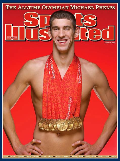 michael phelps gold medal spitz take on sports illustrated cover michael phelps sports