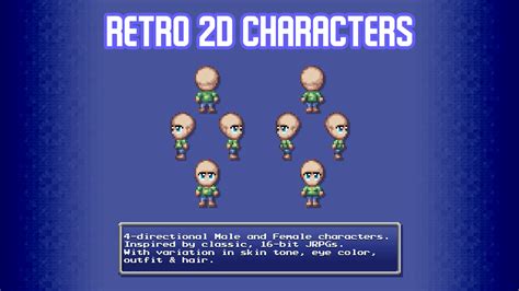 Update 18 Now Available Retro 2d Characters By Perpetual Diversion