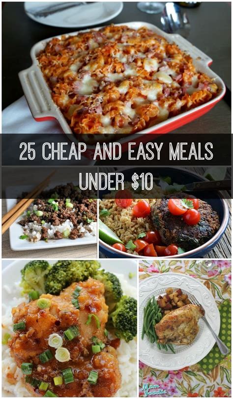 25 Cheap and Easy Meals under $10 | Personal finance ...