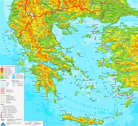 Griechenland Landkarte