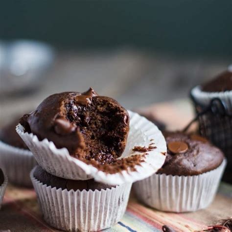 Double Chocolate Vegan Muffins Food With Feeling