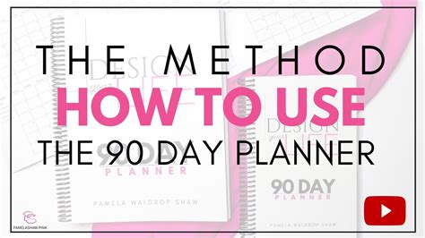 90 Day Planner The Method Of Goal Setting Set The Planner Up With