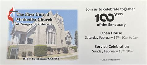 Sanger First United Methodist Church 100 Years Of The Sanctuary